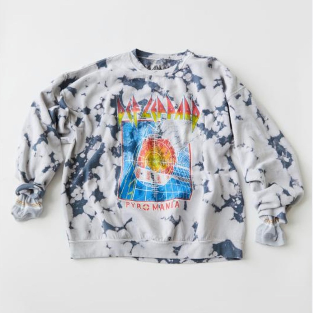 Def Leppard Pyromania Tie-Dye Sweatshirt